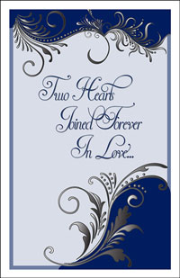 Wedding Program Cover Template 8C - Graphic 1